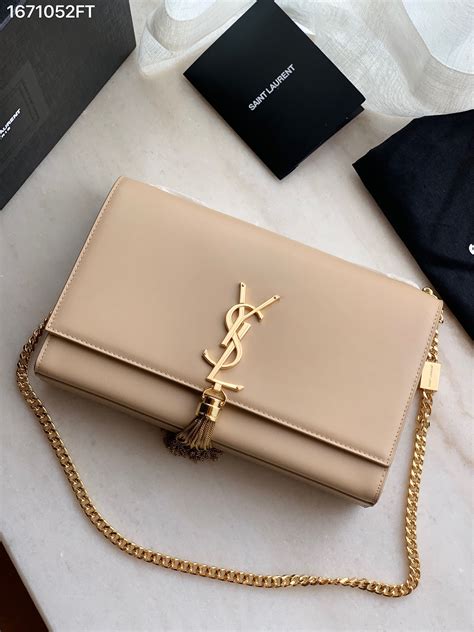 ysl beige rose|ysl beige bag with tassel.